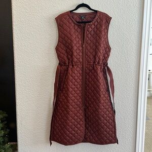 Athleta featherless, long vest